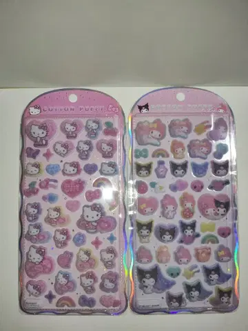 산리오 코튼 파피 씰 2점 정품