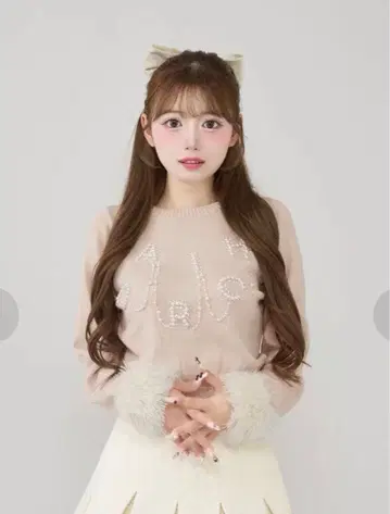 Darich DARICH 로고 펄 니트탑