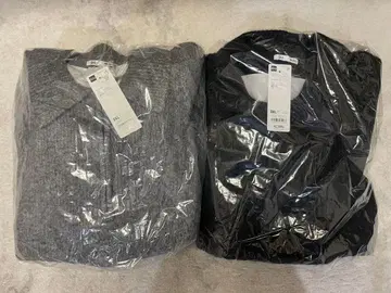 GU 퍼프 니트 하프 지퍼 풀오버 3XL 2개 세트