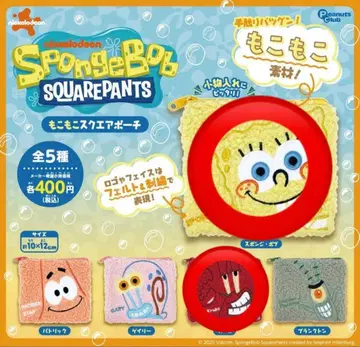 스펀지밥 복슬복슬 스퀘어 파우치 가챠 Mr. 크랩 스펀지밥