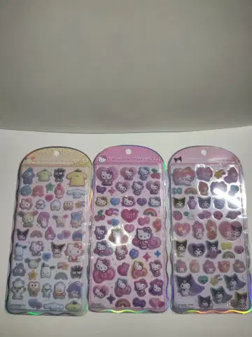 산리오 코튼 파피 씰 3개 정품