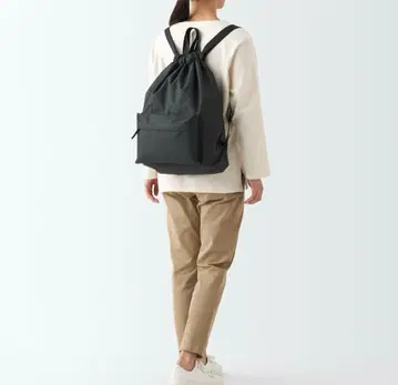 무인양품 노트에도 되는 복조리 럭색 블랙