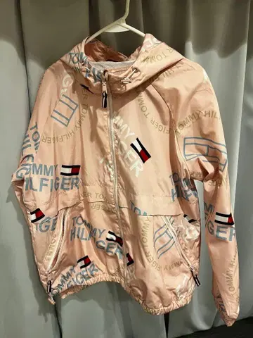 TOMMY HILFIGER 얇은 소재 자켓 핑크