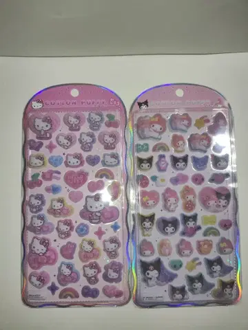 산리오 코튼 파피 씰 2점 정품