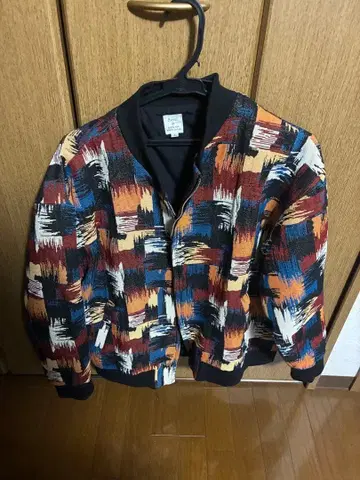 revo. 고블랑 올 패턴 직조 집업 블루종