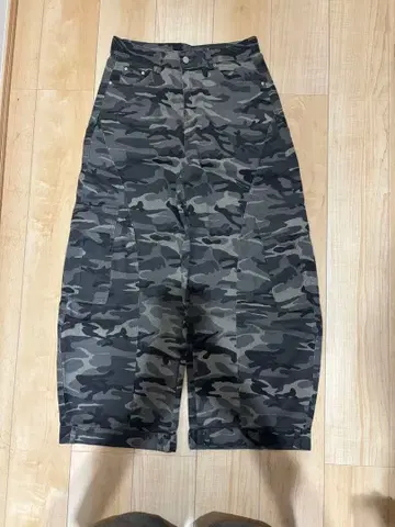 카모플라쥬 와이드 팬츠 코튼