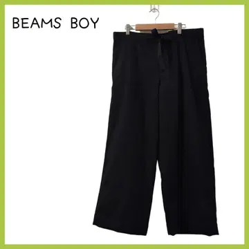 BEAMS BOY 빔즈 보이 와이드 팬츠 블랙