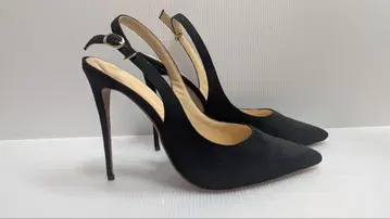 빅 사이즈 블랙 슬링백 하이힐 28cm