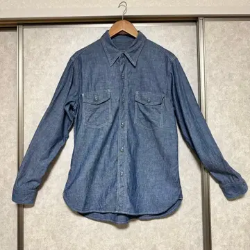 Atlast&co 밀리터리 샴브레이 셔츠 size:15 1/2