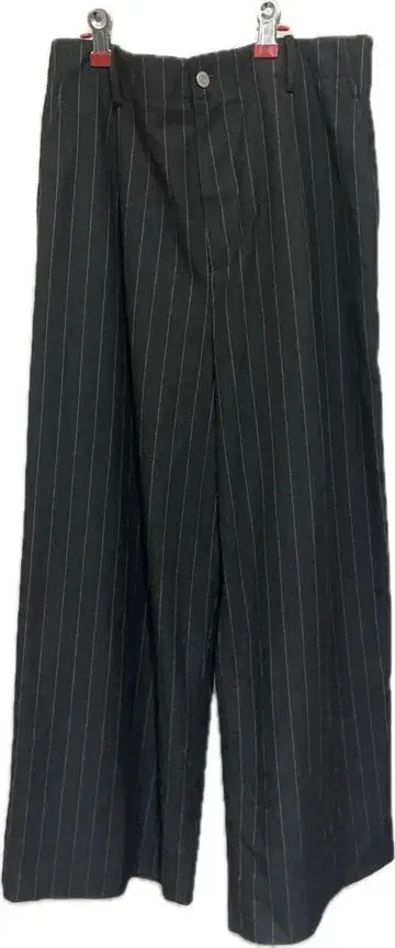 스트라이프 배기 슬랙스