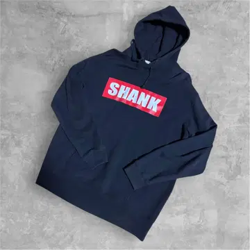 SHANK 박스 로고 후드티