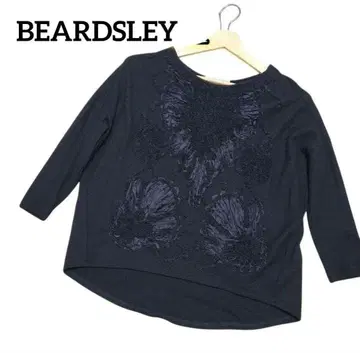 새상품급 비어즐리 BEARDSLEY 니트 모헤어 실크 자수 F