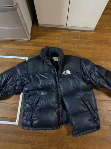 The North Face 700필 블랙 다운 자켓
