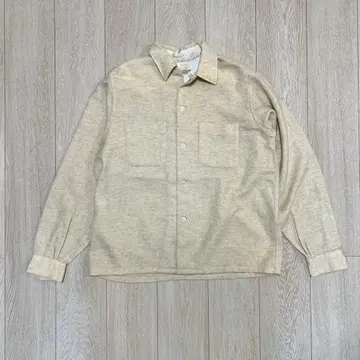 50s VAN HEUSEN 빈티지 울 오픈 카라 셔츠 60s