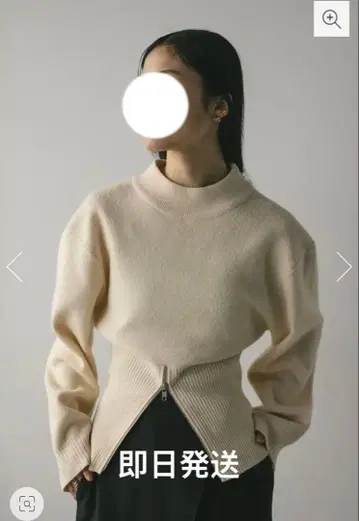 STYLEMIXER 헴지퍼 형태 니트