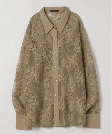 JEANASIS 웨스턴 레이스 시어 셔츠