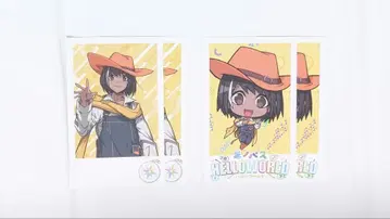 모노패스 피아노 PUS 폴라로이드풍 카드 헬로 월드 등신