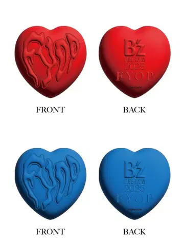 B'z LIVE-GYM 가챠가챠 릴렉세이션 하트 빨간색 파랑 2색 세트