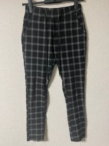 RTEG 체크 무늬 스키니 팬츠 Small