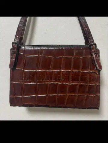 컨디션 최상 장 폴 고티에 초기 엠보 악어 무늬 백