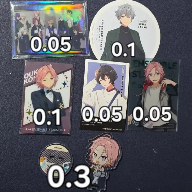 앙상블스타즈 앙스타 나이츠 이즈미 코하쿠 리츠 아크릴 스탠드 포카 코스터