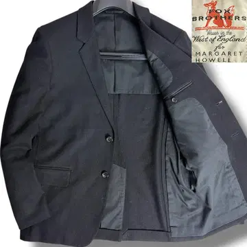 J5162 새상품급 마가렛호웰 폭스 브라더스 원단 자켓 블랙 M