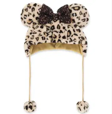 미니 레오파드 무늬 팬캡 모자