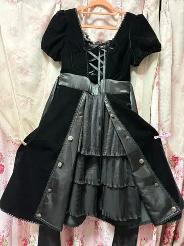 PUTUMAYO 블랙 벨로아 원피스