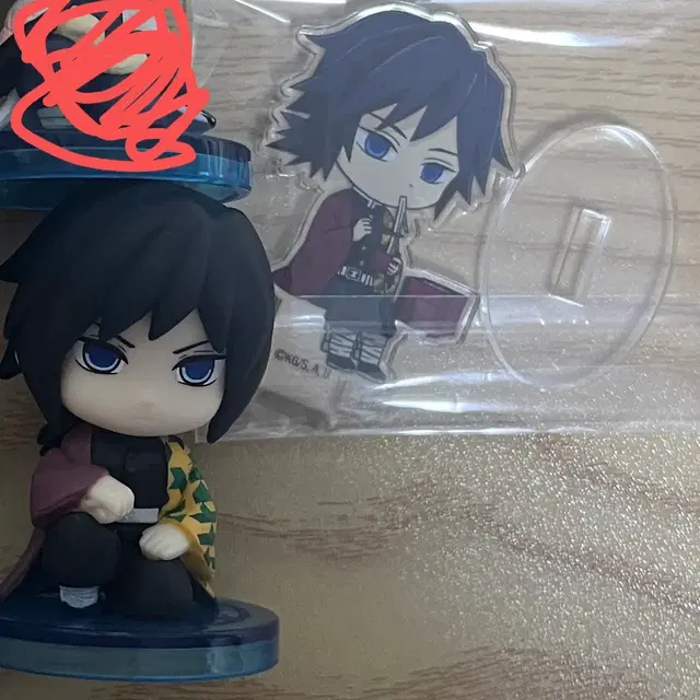 귀멸의칼날 기유 무한성 가챠 소바 아크릴스탠드