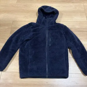 유니클로 UNIQLO 방풍 퍼 플리스 지퍼 후드티 네이비 S