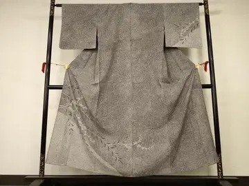 기모노 * 여름 아이템 호몬기 명주 가지꽃 문양 순수 실크 일품