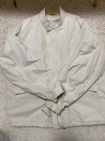 화이트 밀리터리 자켓 M 사이즈