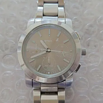 에네스베 남성용 손목시계 실버 스테인리스