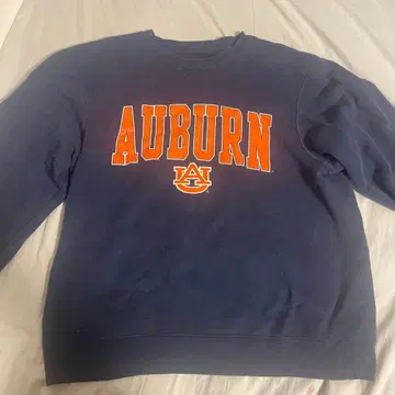 AUBURN 네이비 크루넥 맨투맨