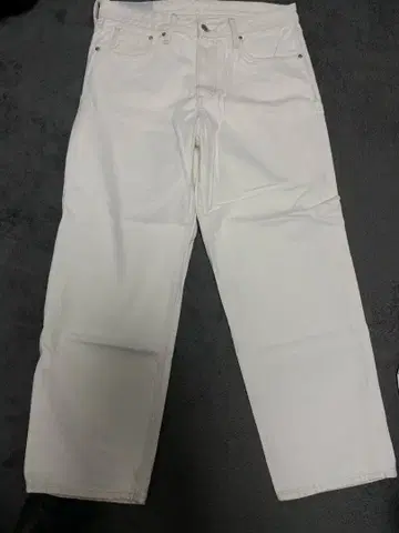 H&M 화이트 루즈 데님 팬츠 32/30