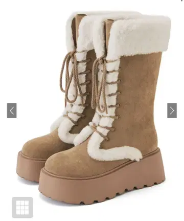 GRL 스웨이드 무스탕 레이스업 부츠[zr1330]