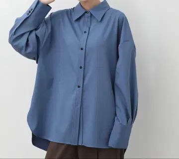 NOGLE 드레이프 오버 셔츠