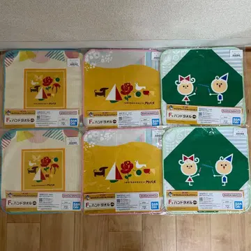 제일복권 사쿠라 크레파스 컬렉션 F상 핸드 타월 6종 세트