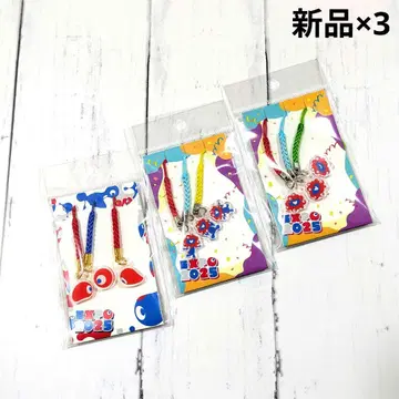 간사이 만박 미야쿠미야쿠 공유 스트랩 끈 달린 장식 3개 세트