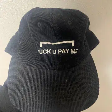 블랙 코듀로이 캡