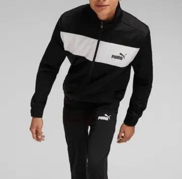 PUMA 남성용 저리 상하의 세트 트랙 수트 블랙