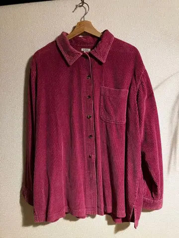 L.L.Bean 코듀로이 긴팔 셔츠 XL 핑크