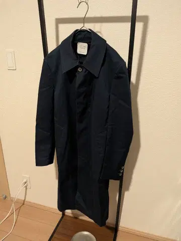 UNITED TOKYO 본딩 개버딘 스텐칼라 코트 네이비 1