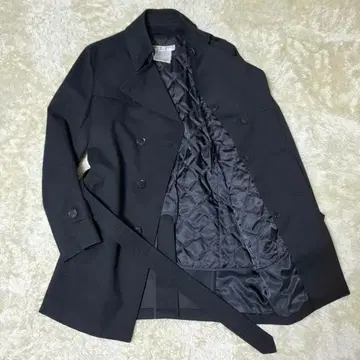 캐서린 햄넷 런던 스텐카라 코트 L 블랙 벨트 포함 라이너 포함