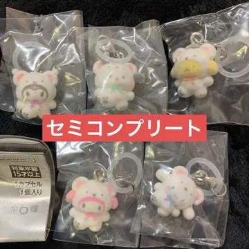 푹신푹신 스노우 메지루시 액세서리 가챠 세미 컴프 산리오