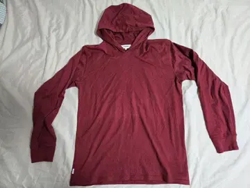 단종 브랜드 TOMMY 타미힐피거 버건디 후드 부착 티셔츠 XL 사이즈