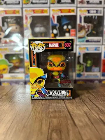 FUNKO POP! 마블 X-MEN 울버린 블랙 라이트 한정판