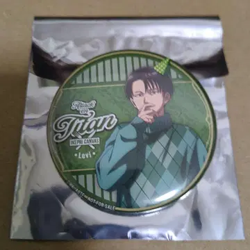 진격의 거인 프린스 호텔 푸드 스위츠 특전 새로 그린 캔뱃지 리바이