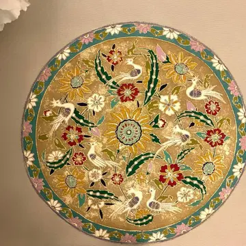 화조금 오태고 패턴 투피스 제작 오비 베이지색