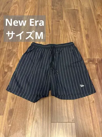 [ New Era ] 네이비 스트라이프 숏팬츠